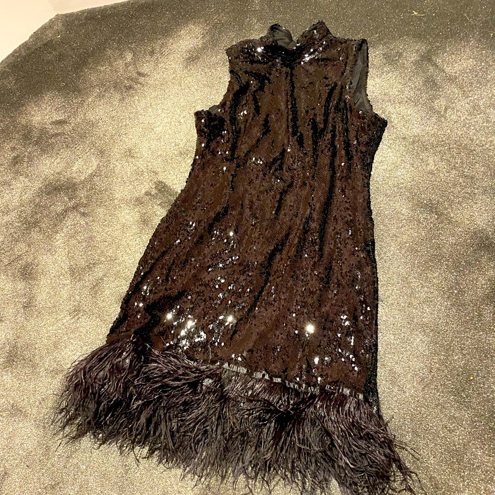 Fashion Nova Black Sequin Dress